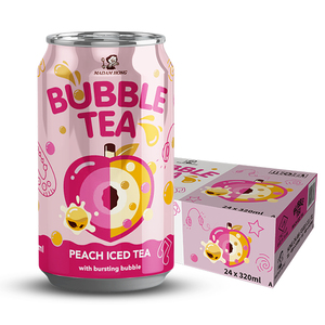 Té Helado de Durazno Madam Hong Taiwan 320ml, Té Boba con Bolas de Tapioca Explosivas - Product Image 6