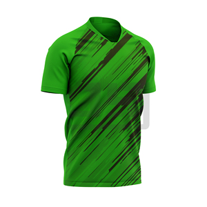 Premium JAMEZ SPORTS Athletic Soccer <b>Football</b> Jersey 100% Cotton V-neck Custom Team Name Designed Breathable Fabric - Product Image 4