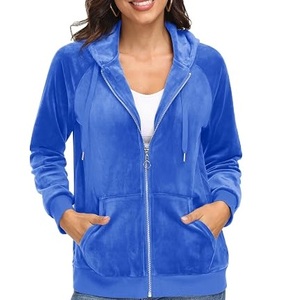 Haut court sexy en velours avec fermeture éclair, style clubwear, pour yoga, entraînement, sport, hiver, pour filles - Product Image 3