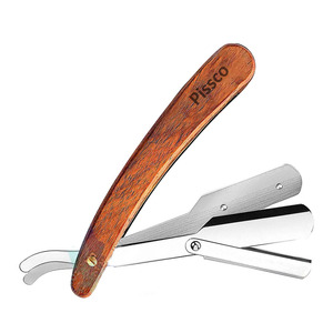 มีดโกนหนวดตรงสำหรับผู้ชาย สแตนเลสสั่งทำพิเศษ มีดโกนหนวดแบบมีโลโก้สั่งทำ - Product Image 4