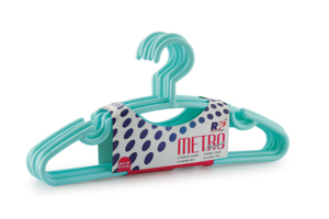 Pink Plastic Clothing <b>Hanger</b> Rectangle Shape <b>Space</b> <b>Saving</b> Hook Type For Wardrobe Storage Lightweight Simple Style Revolving Hook - Product Image 4