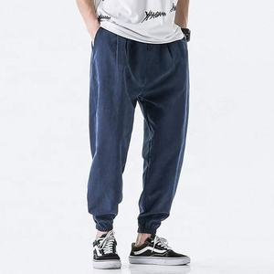 กางเกงวอร์มผู้ชายทรงปกติ ผ้าฝ้าย 100% เนื้อผ้าวอร์สเต็ดน้ำหนักปานกลาง กางเกงลำลองสำหรับฤดูหนาว รับสกรีนโลโก้ - Product Image 6