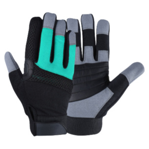 Amara Heavy Duty Synthetic Leather Gloves CE Certified Heat Resistant Adjustable Cuff High Resistant Construction Safety - Product Image 5