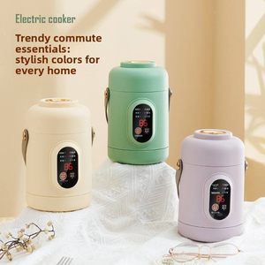 Casserole électrique numérique portable 0,8 L, mini poêle en acier inoxydable avec contrôle de la température 500 W pour la maison, le bureau et les voyages - Product Image 1