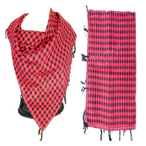 100% Cotton Summer Twill Check Scarf Lightweight Square Traditional Shawl with Tassel Fringes Soft Breathable Fashion Wrap - Product Image 4