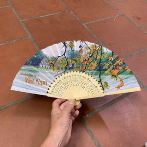 Handmade Bamboo Fan Natural Cooling Summer Accessory - Product Image 3