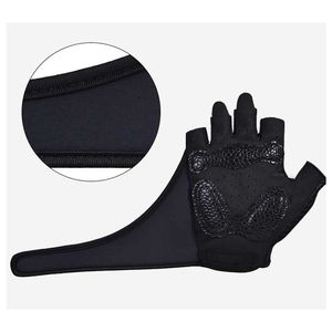 Gants de cyclisme unisexes d'hiver à demi-doigts avec design léger antidérapant, fermeture auto-agrippante, ajustement personnalisé pour hommes, qualité supérieure - Product Image 5