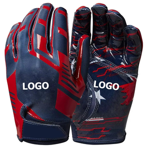 Gants de football américain personnalisés imprimés, imperméables, rouge, dernier style, prix attractif, services OEM, fabricant de premier plan, les plus vendus - Product Image 3