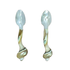 Cuillère en nacre, coquillage naturel, couverts de luxe pour la dégustation du caviar, magnifiquement fabriquée à la main au Vietnam - Product Image 1