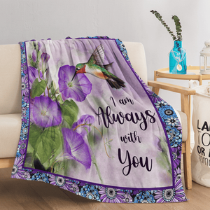 Coperta in pile di flanella con motivo a fiore a tromba e foglie verdi, morbida, leggera, per divano, ufficio, letto, viaggio - Divertente e multifunzionale! - Product Image 2