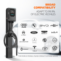 Chargeur mural pour VE GBT OEM, nouveau modèle domestique, 7-22kW AC, 1/3 phases, 32A, Type 1/2, GB/T, Wi-Fi, RFID, démarrage automatique, étanche IP65