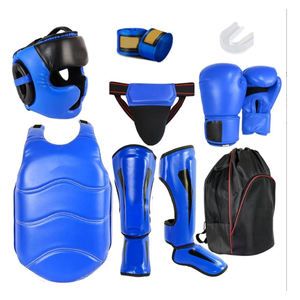 Conjunto Completo de Equipo de Taekwondo y Boxeo para Adultos, Jóvenes y Niños, Guantes de Karate, Protectores de Tibias, Protector de Costillas y Pecho, Protector de Cabeza - Product Image 1