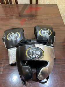 Brand New Hot Selling Top Quality Original Leather No boxing No Life Boxing <b>Gloves</b> Professional Boxing Set Fighting Training Kit - Product Image 2