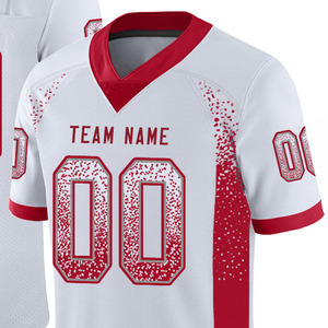 Maillot de football américain personnalisé par sublimation 100 % polyester, uniforme d'équipe décontracté sur mesure, vêtements imprimés pour joueurs professionnels - Product Image 2