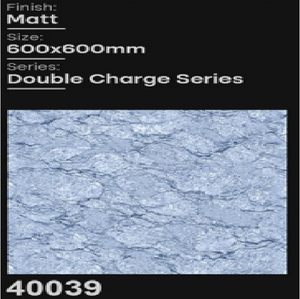 กระเบื้องปูพื้นพอร์ซเลนเคลือบด้านคุณภาพพรีเมียม ขนาด 600x600 มม. กันลื่นและทนทานต่อการสึกหรอ ยี่ห้อ CLAYTON CERAMIC ผลิตในอินเดีย - Product Image 3