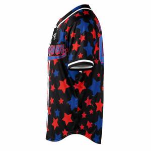 Baseball Jersey Set Red Camouflage Sleeveless Tank <b>Top</b> With <b>Blue</b> Shorts Sublimated Print Breathable <b>Mesh</b> Unisex Adult Apparel - Product Image 3