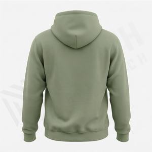 Sweat à capuche brodé avec logo, en molleton de coton de qualité supérieure, teinture unie, coupe oversize, personnalisable avec votre marque et couleur, style streetwear - Product Image 2