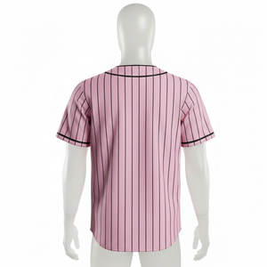 Uniforme de Béisbol y Sóftbol Unisex de Alta Calidad, 100% Poliéster Antibacterial, Cuello en V, con Logotipo Personalizado y Nombres del Equipo - Product Image 3