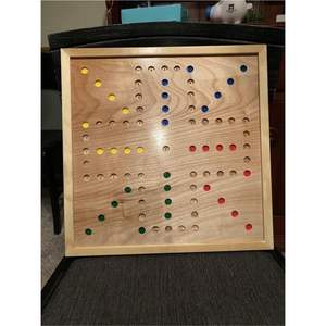 Juego de Mesa Jackaroo de Madera de Lujo para 2-6 Jugadores, Juego de Mesa Familiar Profesional con Canicas de Vidrio y Cartas de Juego - Product Image 6