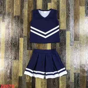 Conjuntos de calentamiento para animadoras de alta calidad, personalizados con sublimación, en rojo, blanco y más colores. - Product Image 3