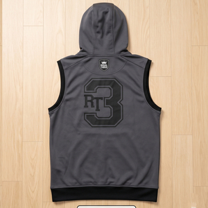 Men's Sleeveless Hooded Sweatshirt Fleece Pullover With Front Pocket Hood <b>Singlet</b> Athletic Casual Wear Sleeveless Hoodie Men - Product Image 6