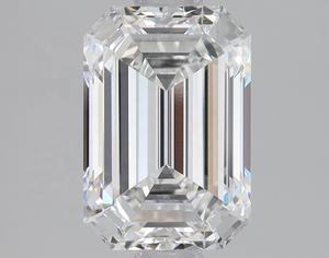 Solitaire 2.00 Ct Emerald Cut Diamond CVD Lab Grown 8.45 MM F Color VS1 Clarté IGI Certifié Créez votre bague de rêve - Product Image 1