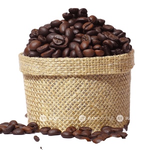 Hancoffee 100% arabica Robusta เมล็ดกาแฟคั่วขนาดกลางทั้งเมล็ดคุณภาพดีบรรจุในถุงมาตรฐาน - Product Image 1