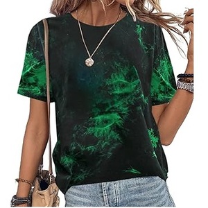 Camisetas Tie Dye de Alta Calidad, 100% Algodón, Resistentes, Transpirables, con Teñido por Inmersión, Corte Regular, Estilo Vintage - Product Image 1