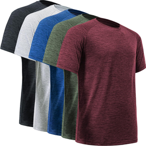 <b>Black</b> Custom Men's T-<b>Shirts</b> Short Sleeve O-Neck Cotton Worsted Fabric Front Logo Formal Style Loose Fit Anti-Pilling 230g <b>Silk</b> - Product Image 3