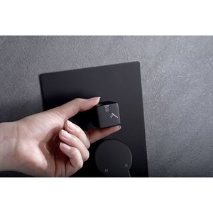 Système de douche pluie noir mat 12 pouces avec mitigeur et accessoires de douche pour salle de bain - Product Image 5