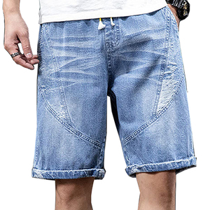 Shorts en jean 100 % coton taille mi-haute délavé moyen pour femme, coupe droite, séchage rapide, respirant, personnalisable avec logo OEM, style streetwear, idéal pour l'été - Product Image 3