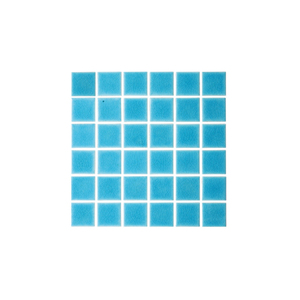 Mosaïque de verre bleu directe d'usine Tuiles de piscine multicolores modernes Polies et résistantes aux acides Conception antidérapante - Product Image 2