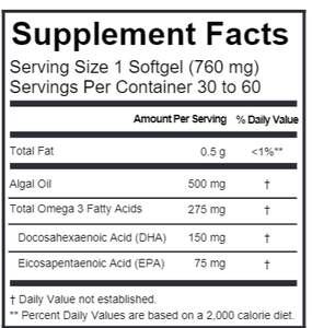 Capsules <span class=keywords><strong>de</strong></span> gélules molles Oméga 3 : Soutien végétalien au DHA et EPA, à base d'huile d'algues, Oméga 3, 6, <span class=keywords><strong>9</strong></span> - Product Image 4