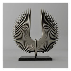 Escultura Abstracta Moderna de Aluminio, Venta al Por Mayor de Fábrica, Arte Decorativo Hecho a Mano de Alta Calidad, Adorno Ecológico para Decoración de Interiores - Product Image 5