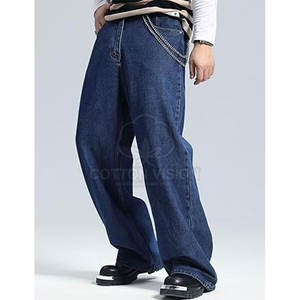 กางเกงยีนส์ผู้ชายแฟชั่น กางเกงทรงหลวม กางเกงยีนส์ผู้ชายทรงหลวม กางเกงลำลองผู้ชายใส่สบาย กางเกงผู้ชาย - Product Image 4