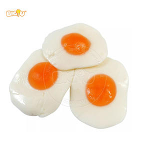 Venta caliente a granel al por mayor gigante forma de huevo frito dulces fiesta caramelo <span class=keywords><strong>Gummy</strong></span> proveedor mezcla de frutas sabor suave gelatina caramelo - Product Image 2