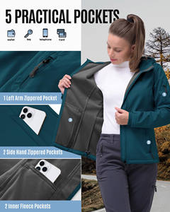 Chaqueta Softshell para Mujer, Servicio OEM, Ropa de Invierno, Cortavientos, para Campismo, Senderismo y Viajes al Aire Libre - Product Image 5