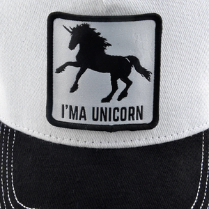 Custom Manufacturer Outdoor Animal Patch Trucker <b>Hat</b>-Factory Direct White & <b>Black</b> Breathable Mesh 3D Embroidery OEM/ODM - Product Image 4