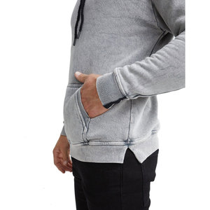Sudadera con Capucha Gris para Hombre, Corte Regular, Color Sólido, Informal, de Algodón Tejido, con Bolsillo, para Otoño - Product Image 5