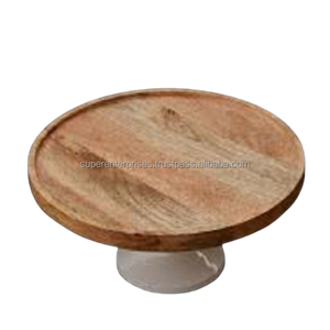 Round Real <b>Wooden</b> Eco-friendly <b>Cake</b> Stand Handmade Decorative <b>Cake</b> Stand for Dinning Dinnerware Bake Supplies <b>Wooden</b> <b>Cake</b> Stand - Product Image 3