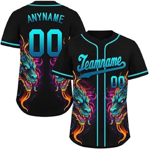 Durable Sublimation Baseball Jersey for Sports Teams with Premium Stitching and Vibrant Print Finish - Product Image 1