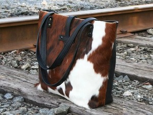 Bolso Tote Clásico de Cuero con Pelo, de Cuero Genuino, Estilo Vintage, Gran Capacidad, Portátil, para Llevar al Hombro - Product Image 6