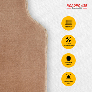 ROADPOWER (RP-MAT-135) Ensemble de 5 tapis de sol universels pour voiture, tapis de moquette de qualité supérieure pour sièges avant et arrière, faciles à installer et à nettoyer - Product Image 4