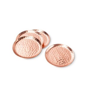 Stylish Metallic Surface <b>Protector</b> Coaster Assortment For Coffee Cups Glasses And Dining Accessories - Product Image 1