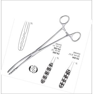 Pinzas hemostáticas para conducto biliar 10"/8" Crile, pinzas médicas de acero inoxidable, pinzas de agarre médico - Product Image 5