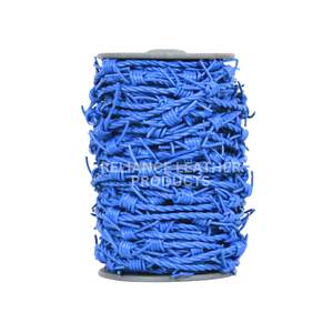 Vente en gros de cordon torsadé en cuir barbelé 1mm à 3mm pour collier bracelet fabrication de bijoux en cuir de vachette, breloque - Product Image 1