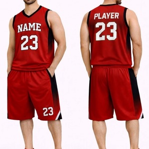 Unique Design Customized Color Digital Print Breathable Lightweight <b>Outdoor</b> Nylon & 100% Polyester <b>Basketball</b> Uniforms - Product Image 1