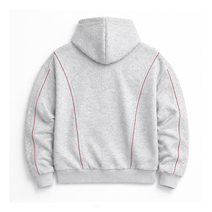 Sudadera con Capucha para Hombre de Forro Polar de Algodón con Panel de Pedrería y Forro en Contraste, Estilo Urbano. Sudaderas para Hombre. Socio de Producción de Ropa Personalizada. - Product Image 4