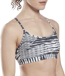 Soutien-gorge de sport rayé tie-dye pour femme, col rond, bretelles spaghetti, maintien moyen, respirant, pour le yoga - Product Image 4