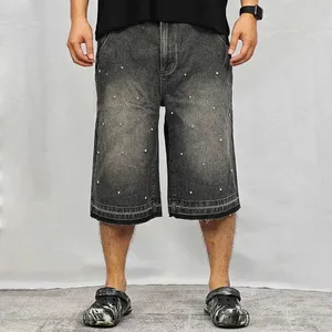 WS-016 Pantalones Cortos Vaqueros de Hombre con Logo Personalizado, Tiro Medio, 100% Algodón, Cierre de Cremallera, Estilo Skater, Holgados, Antiarrugas, Transpirables, Ecológicos - Product Image 2